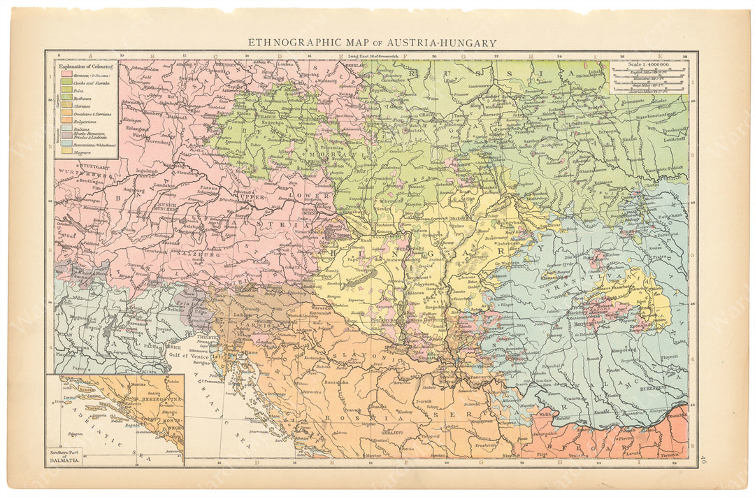 Austria and Hungary 1895: Ethnographic