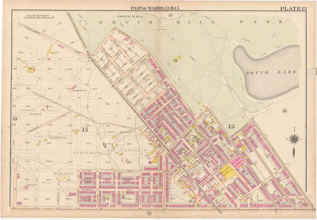 Baltimore, Maryland 1906 Plate 013