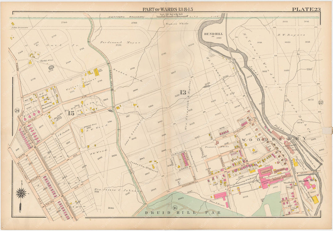 Baltimore, Maryland 1906 Plate 023