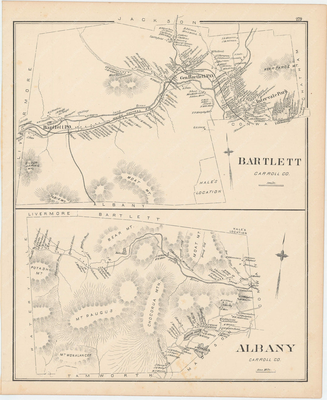 Albany and Bartlett, New Hampshire 1892