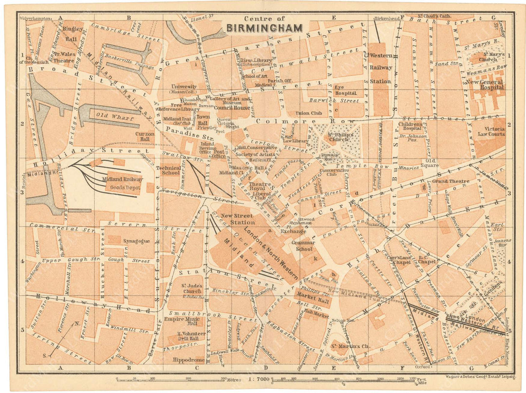 Birmingham, England 1910: City Center