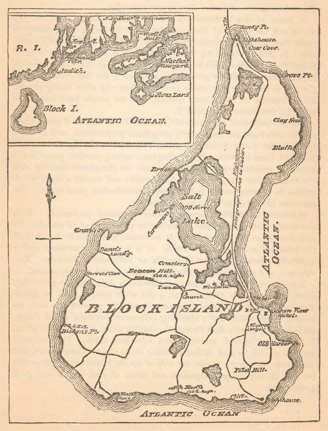 Block Island, Rhode Island 1890