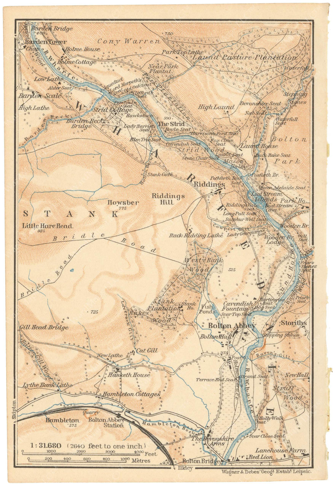 Bolton Abbey and Wharfedale, England 1910