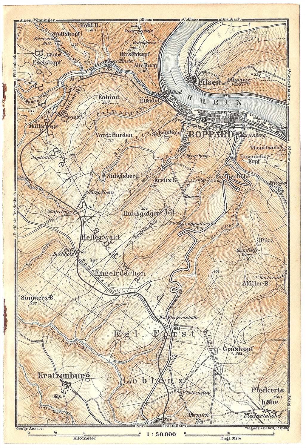 Boppard Region, Germany 1911