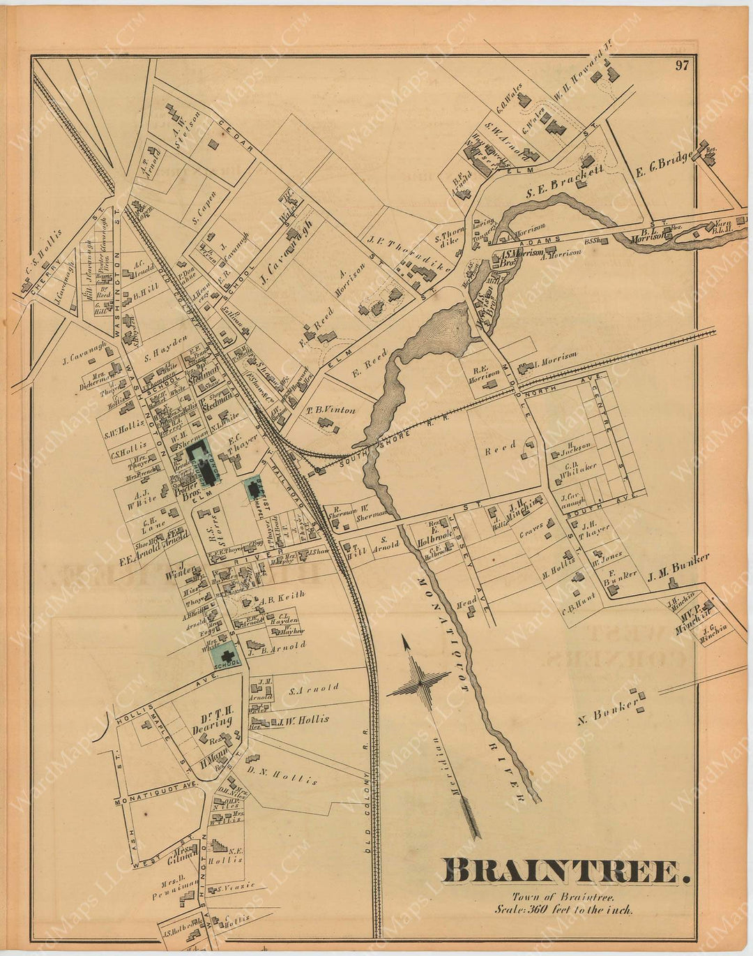 Braintree Center, Massachusetts 1876