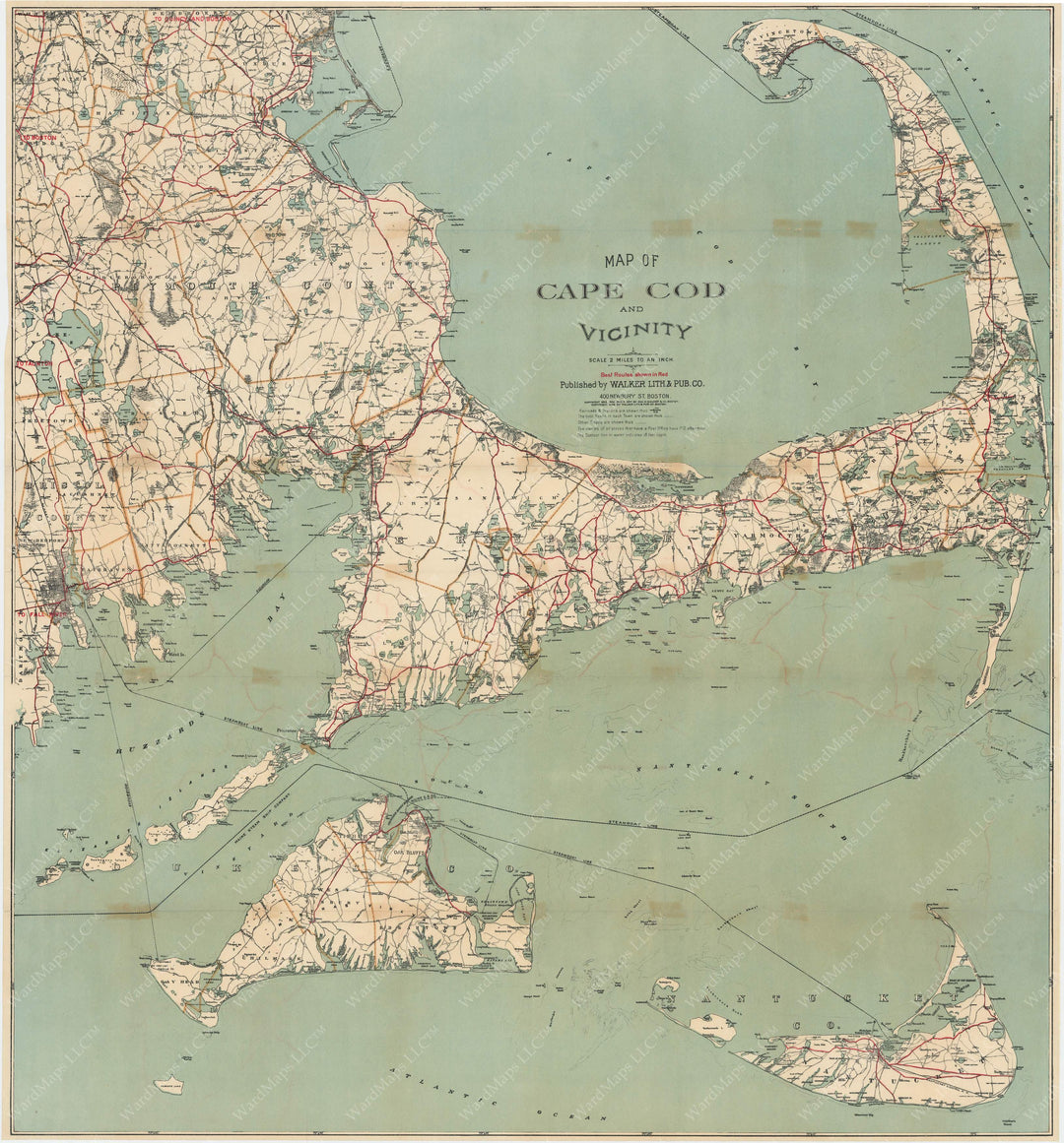 Cape Cod and Vicinity, Massachusetts 1909