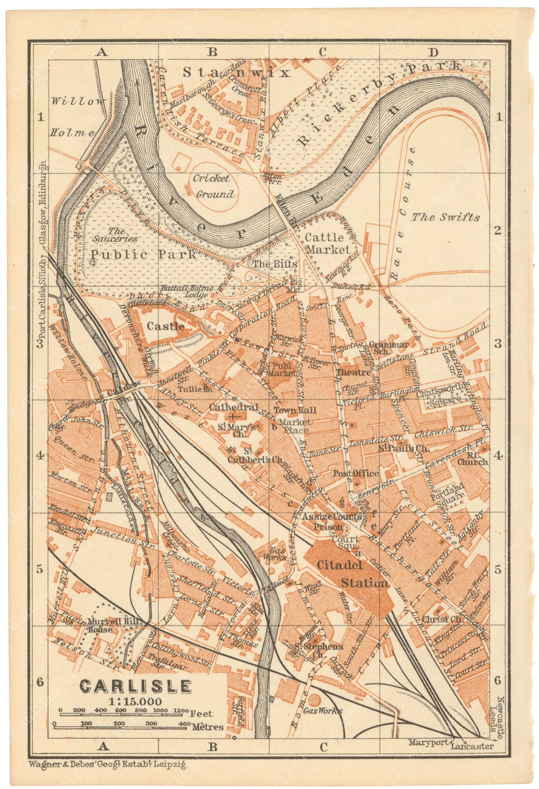 Carlisle, England 1910 – WardMaps LLC