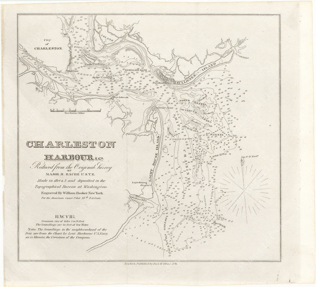 Charleston Harbor, South Carolina 1841