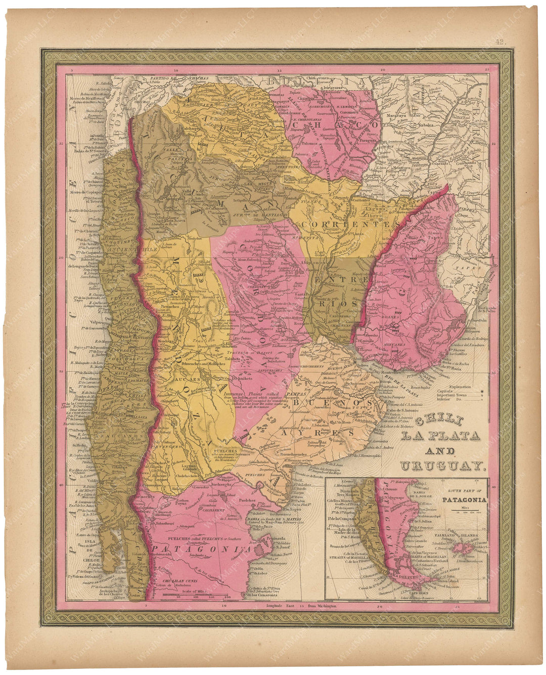 Argentina, Chile, and Uruguay 1847