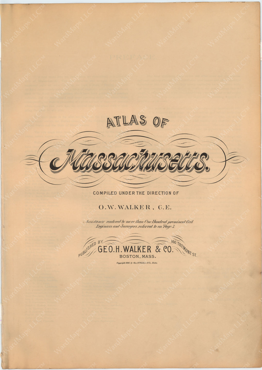 Massachusetts 1891 Title Page