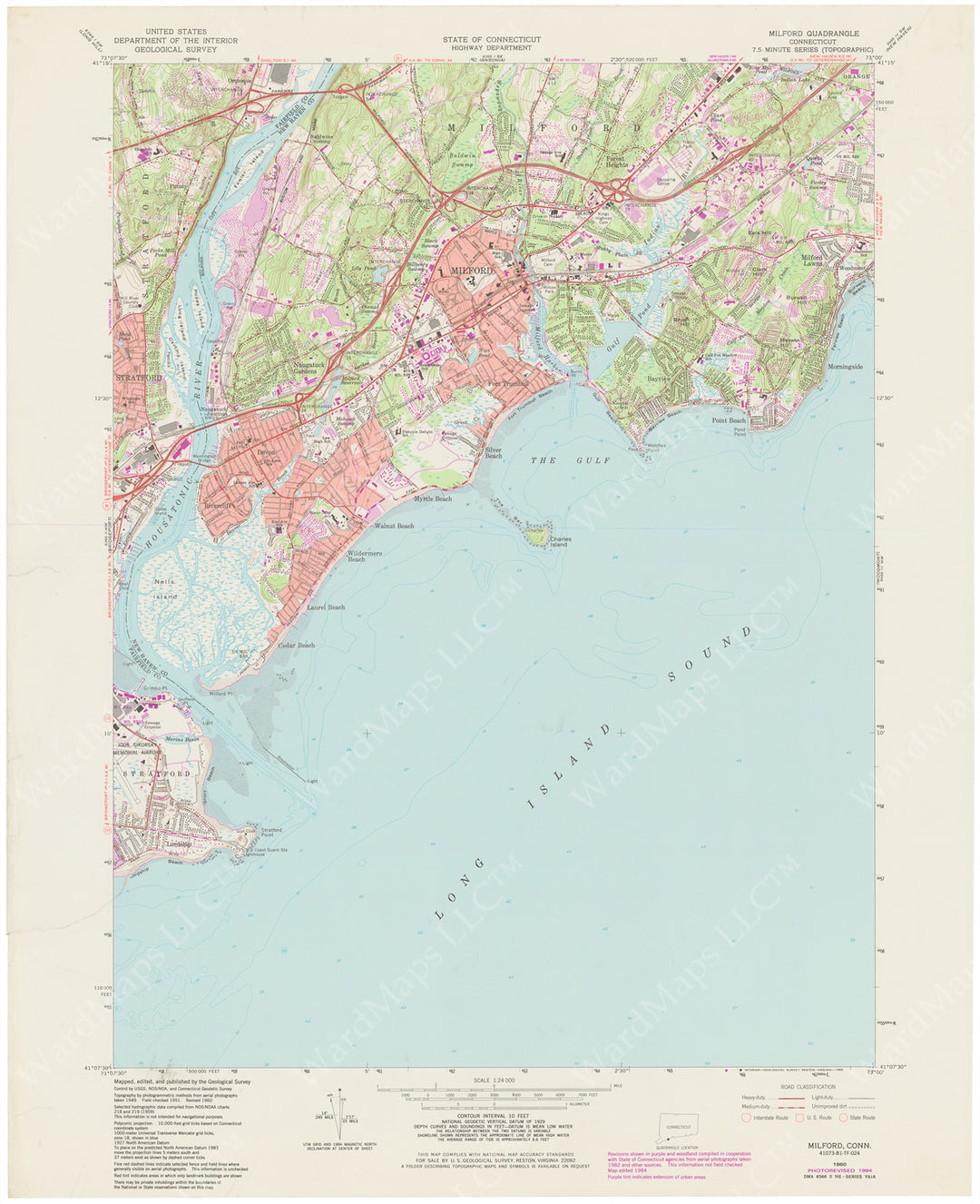 USGS Connecticut: Milford Sheet 1984