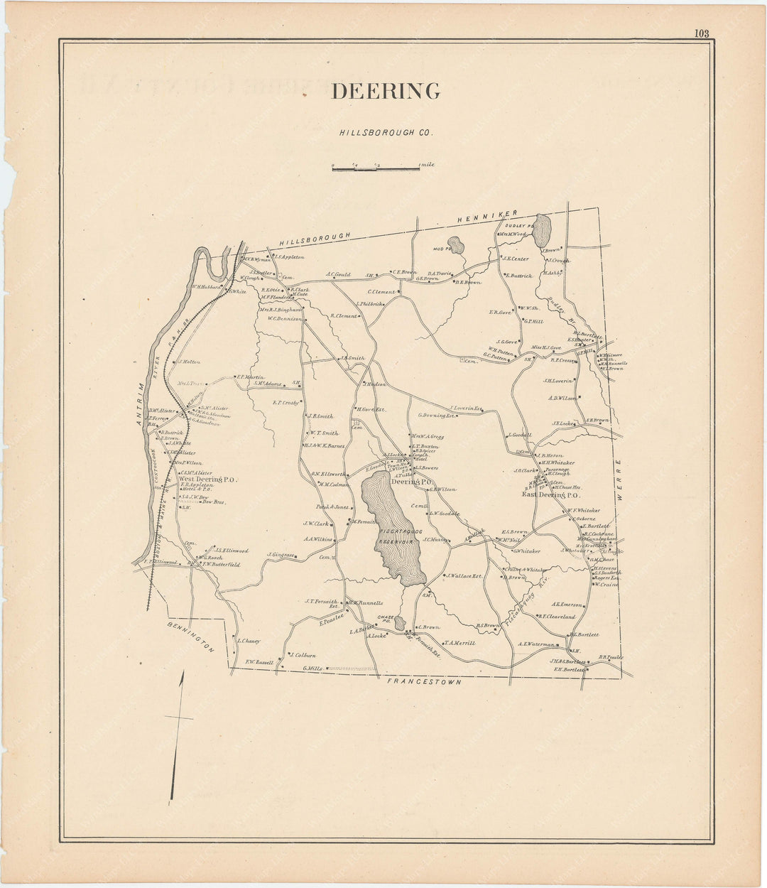 Deering, New Hampshire 1892