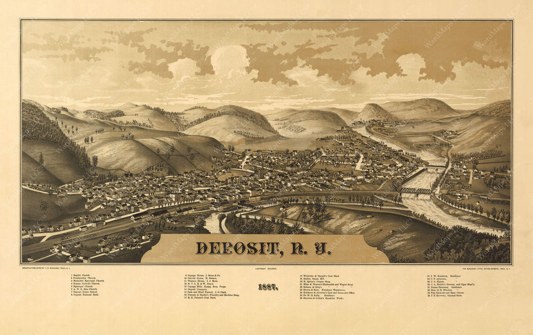 Deposit, New York 1887
