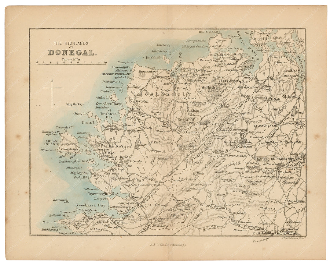 Highlands of Donegal, Ireland 1876