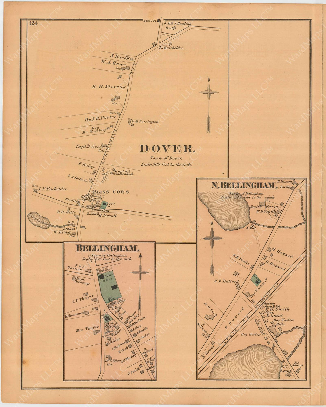 Dover and Bellingham, Massachusetts 1876