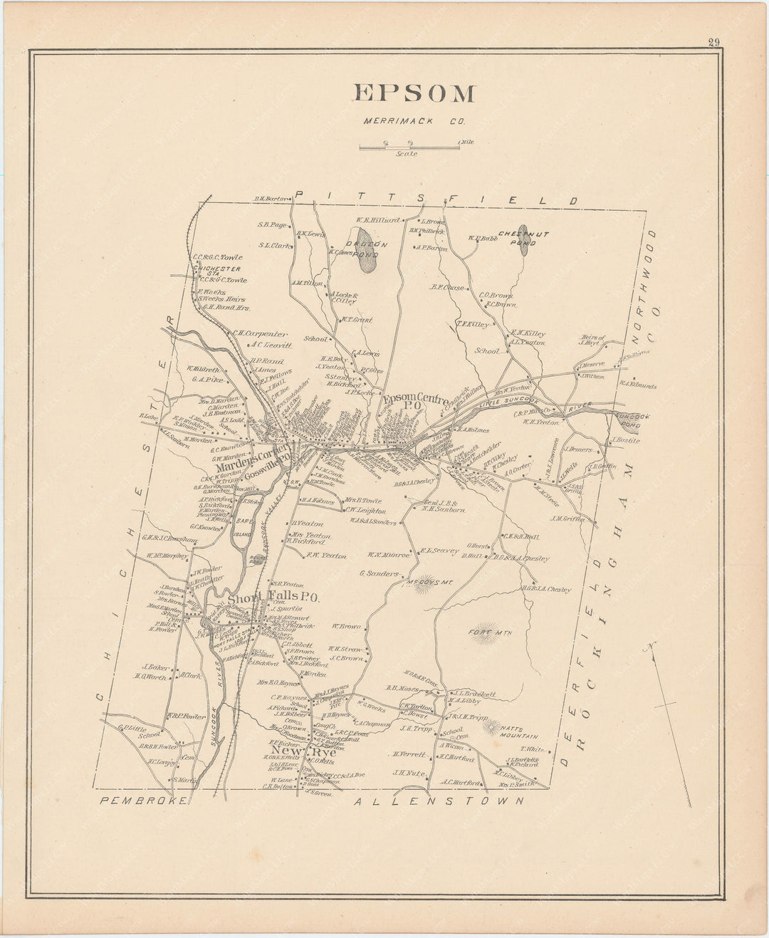 Epsom, New Hampshire 1892