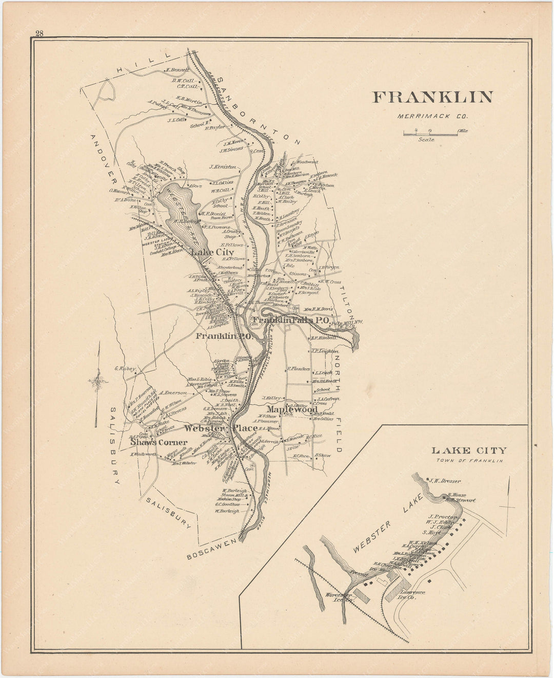 Franklin, New Hampshire 1892