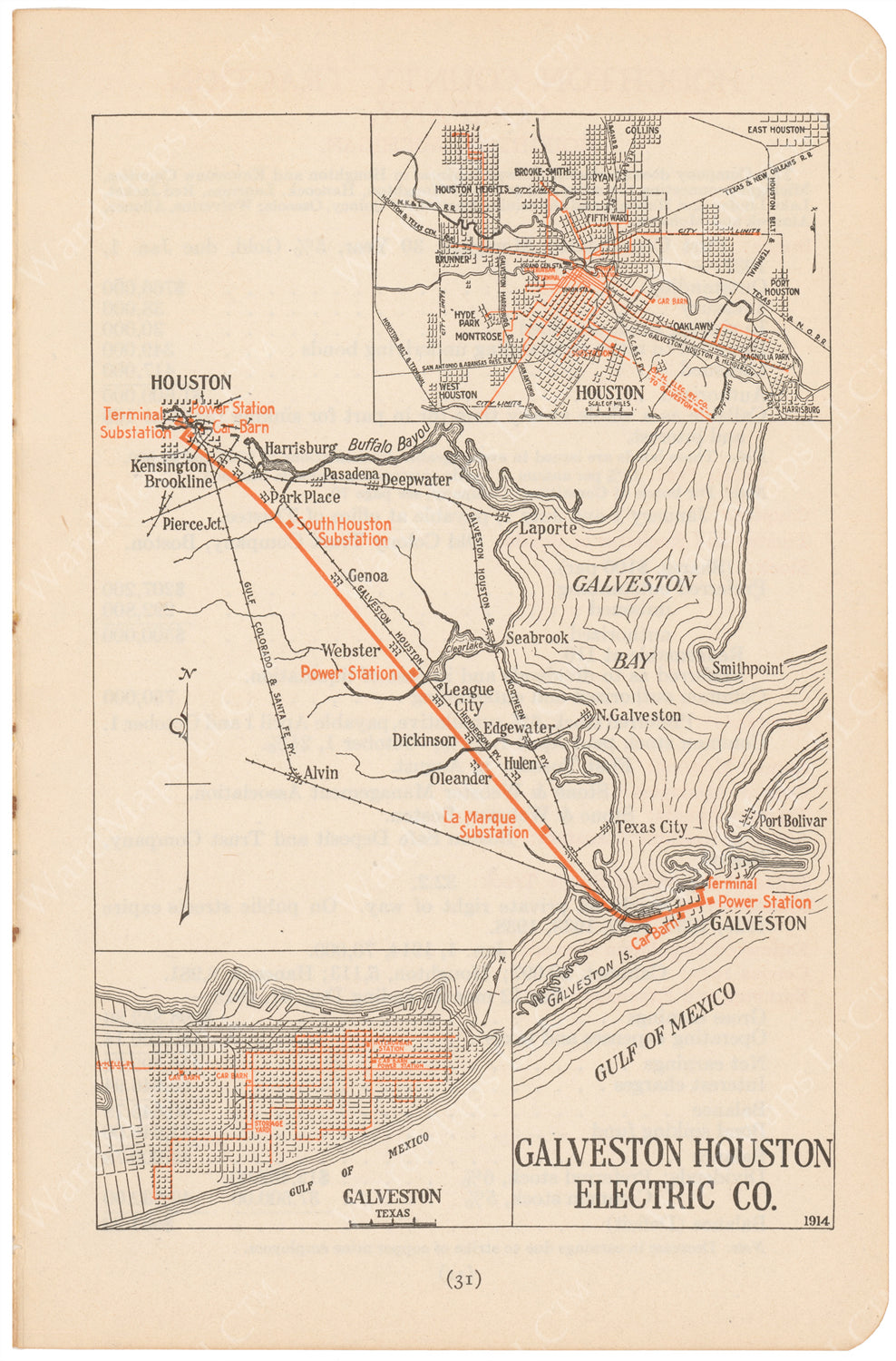 Galveston Houston Electric Company, Texas 1914