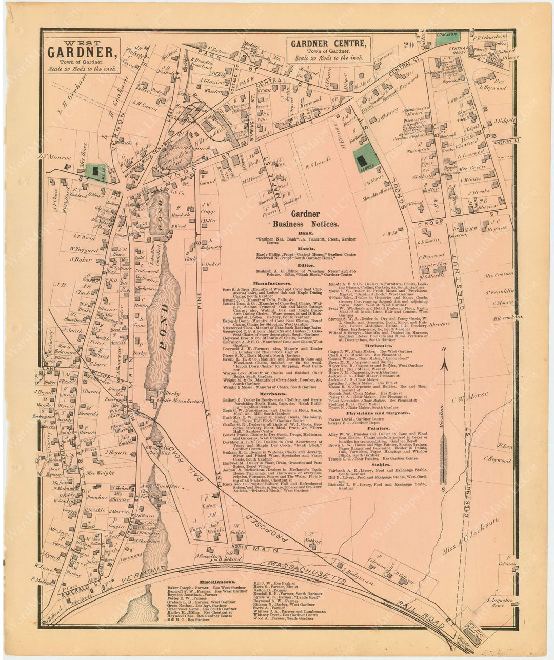 Gardner, Massachusetts 1870