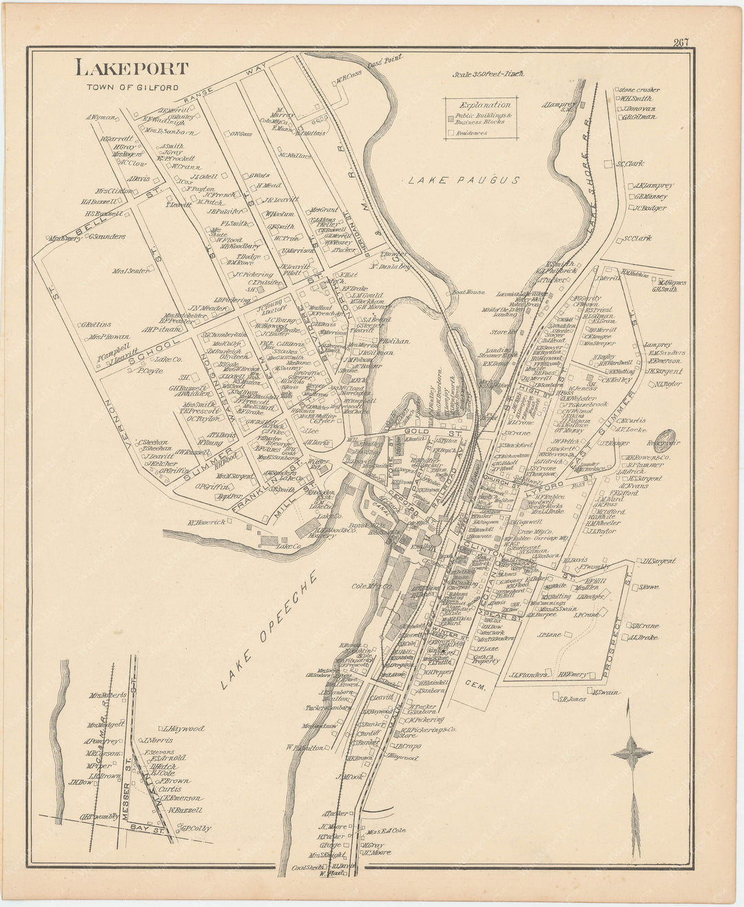 Gilford, New Hampshire: Lakeport 1892