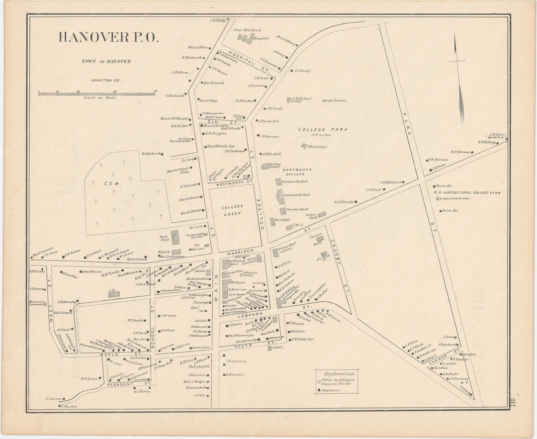 Hanover Center, New Hampshire 1892