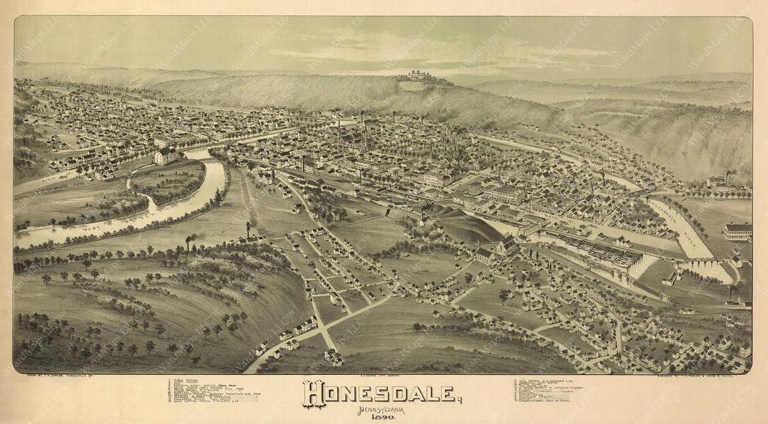 Honesdale, Pennsylvania 1890
