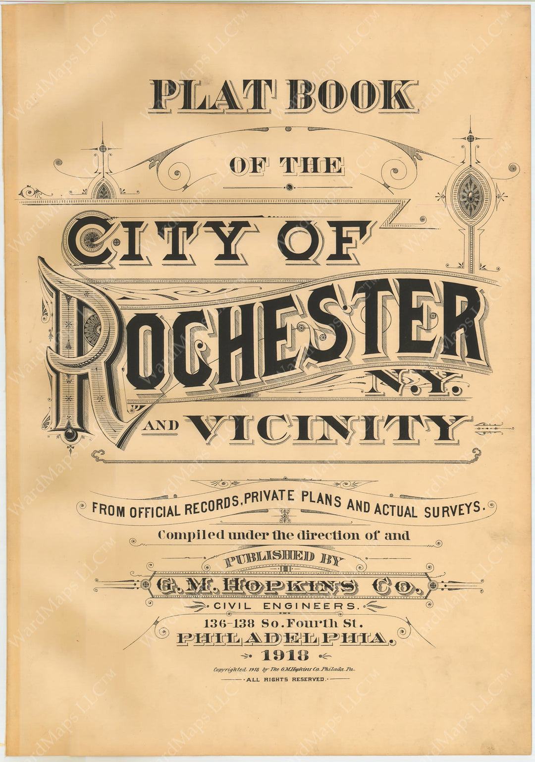 Rochester, New York 1918 Title Page