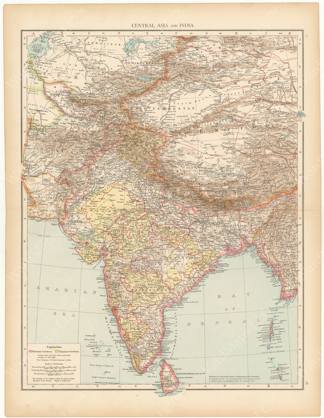 India and Central Asia 1895