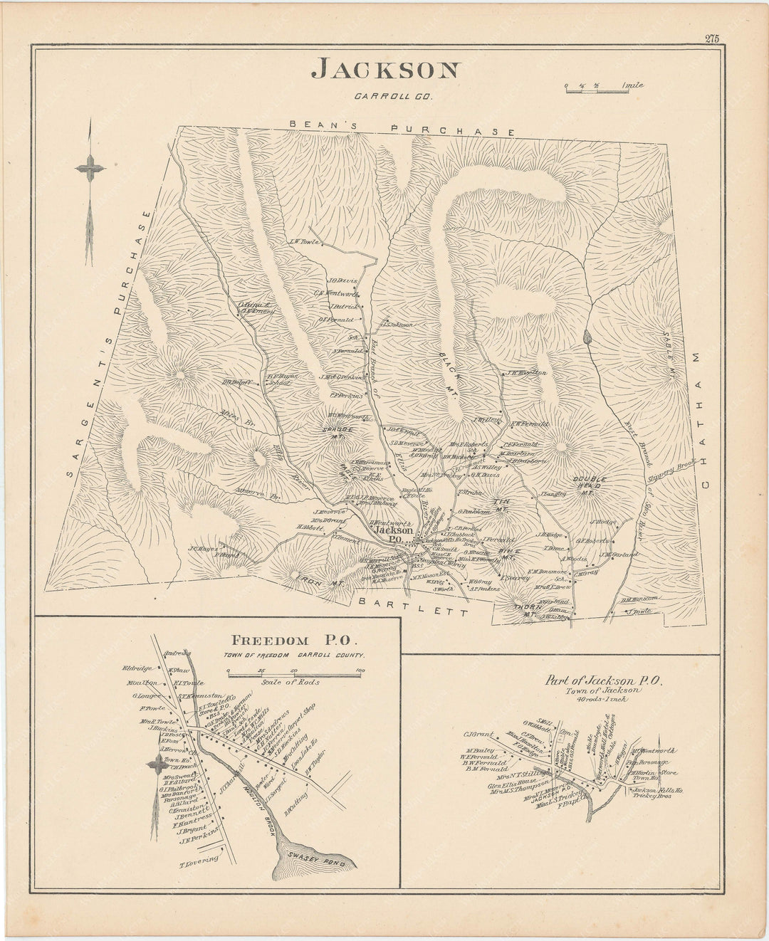 Jackson and Freedom Center, New Hampshire 1892