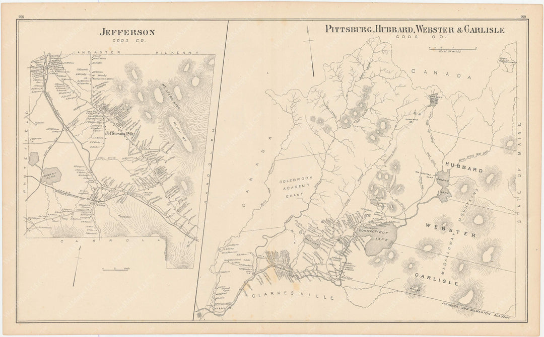 Jefferson and Northern Coos County, New Hampshire 1892
