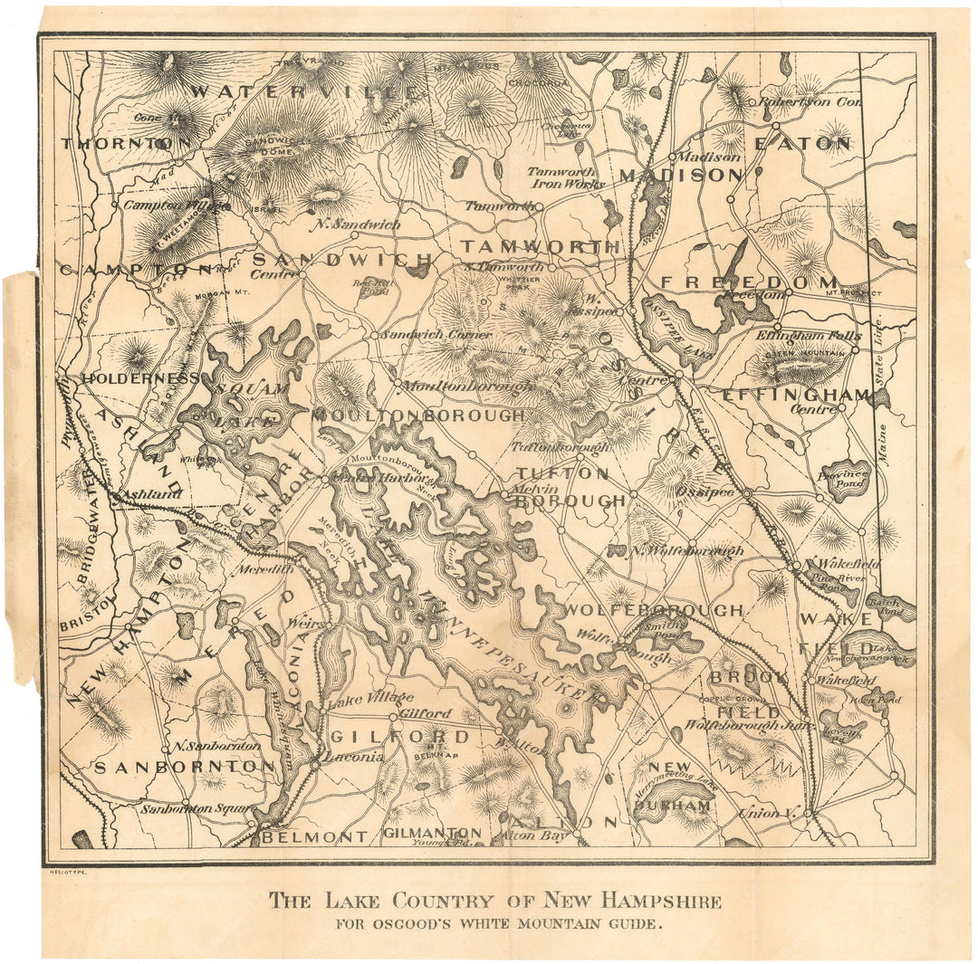 Lake Country (Lakes Region) of New Hampshire 1881/88