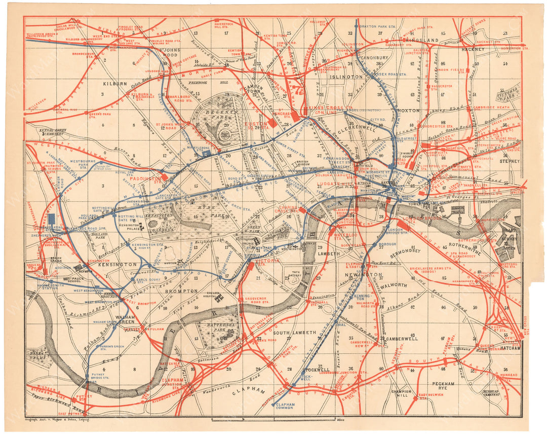 London, England 1906: Railways