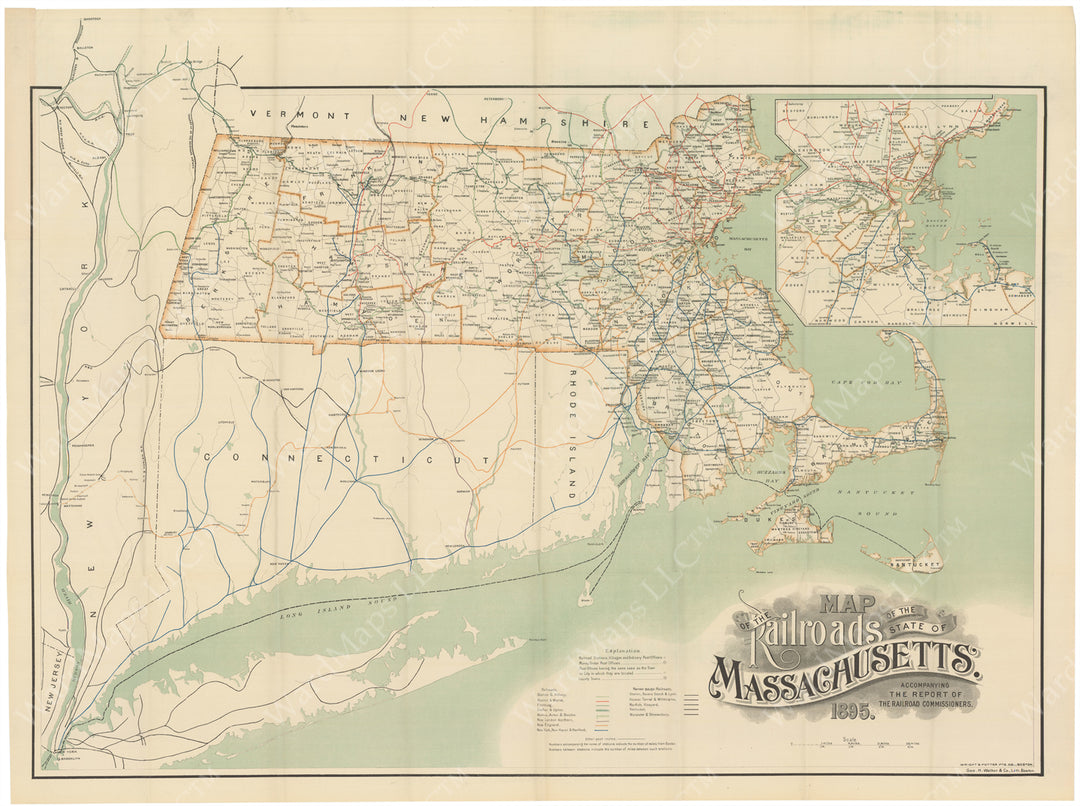 Massachusetts Railroads 1895
