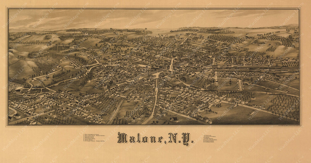 Malone, New York 1886