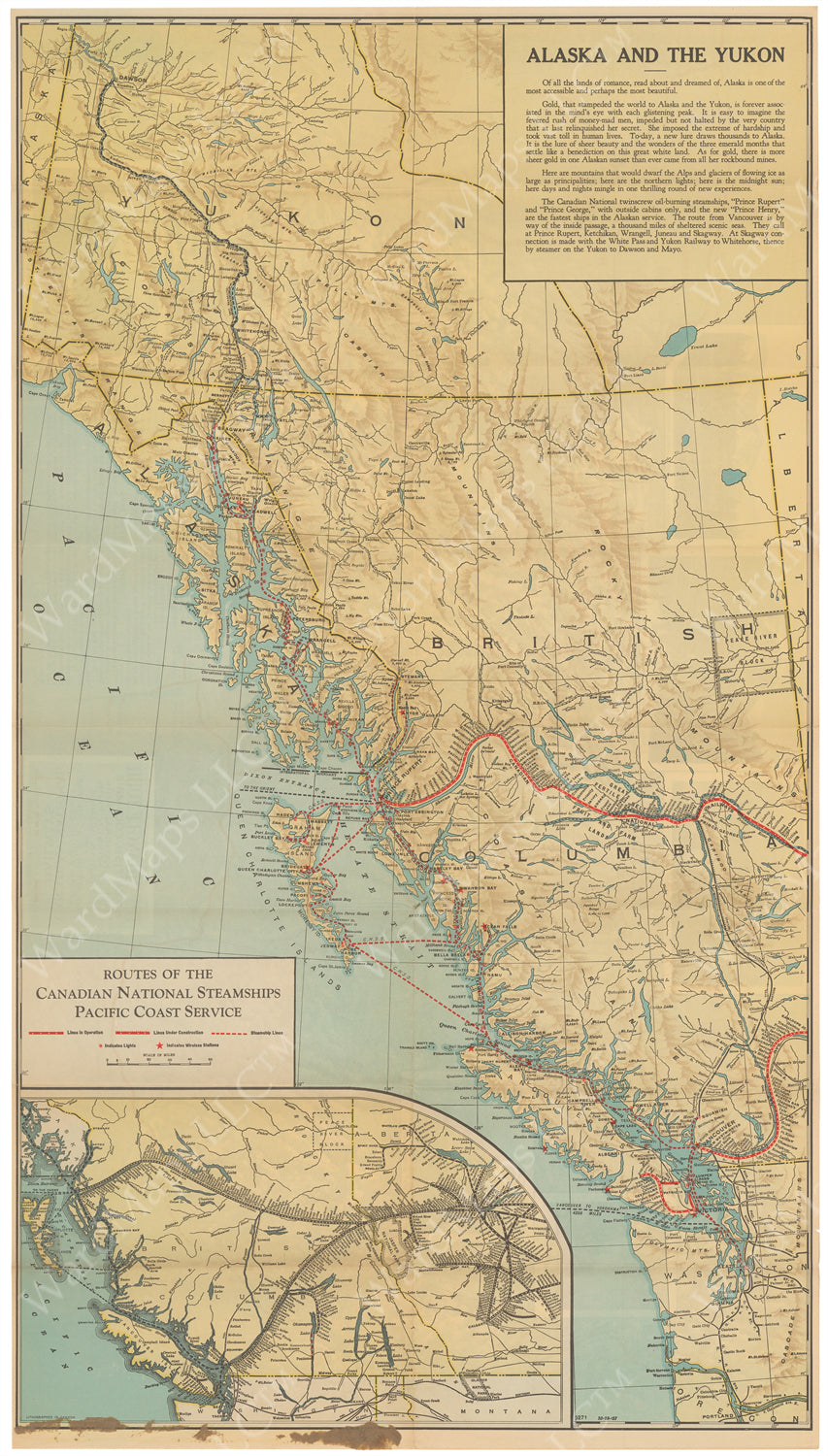 Alaska, The Yukon, and British Columbia 1929