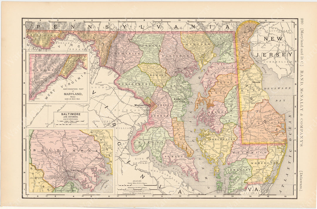 Delaware and Maryland 1891