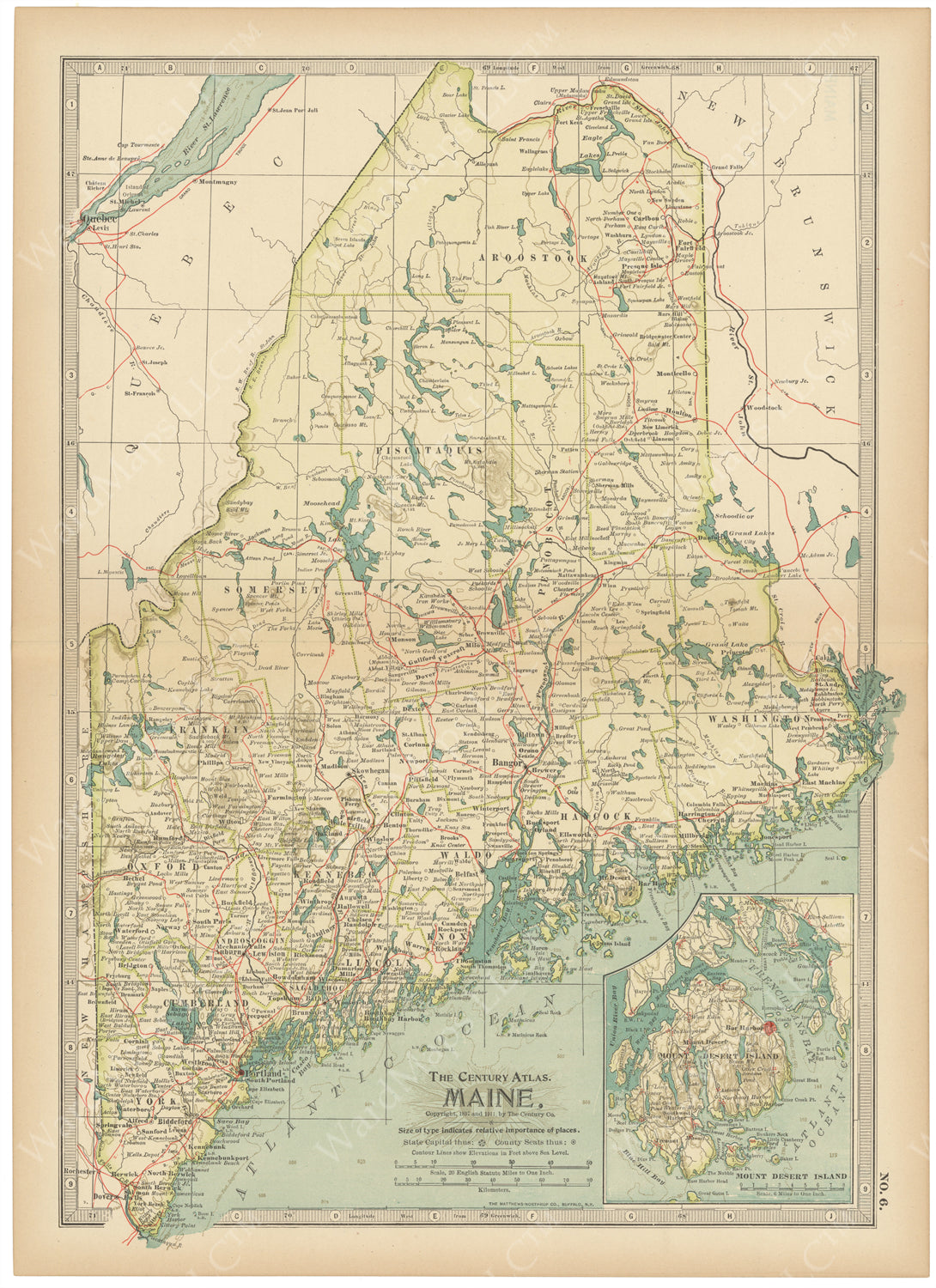 Maine 1914 – Wardmaps Llc