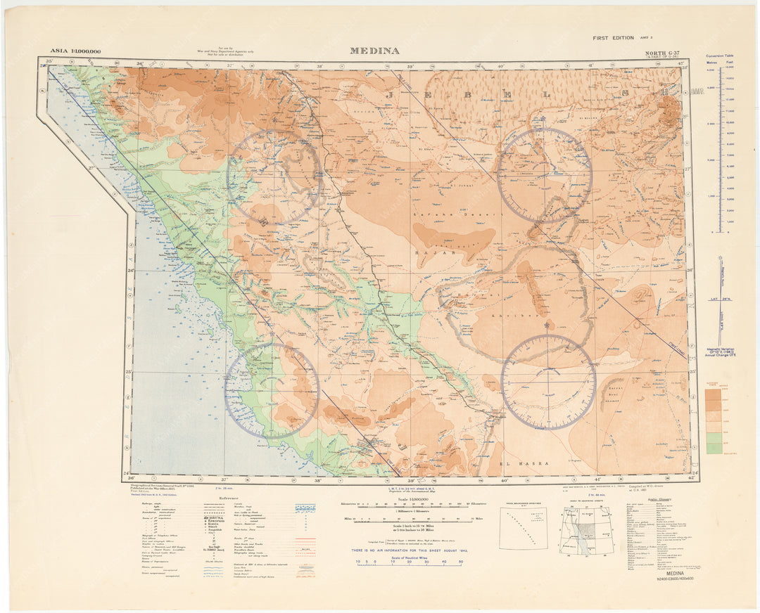 Saudi Arabia: Medina Region 1943