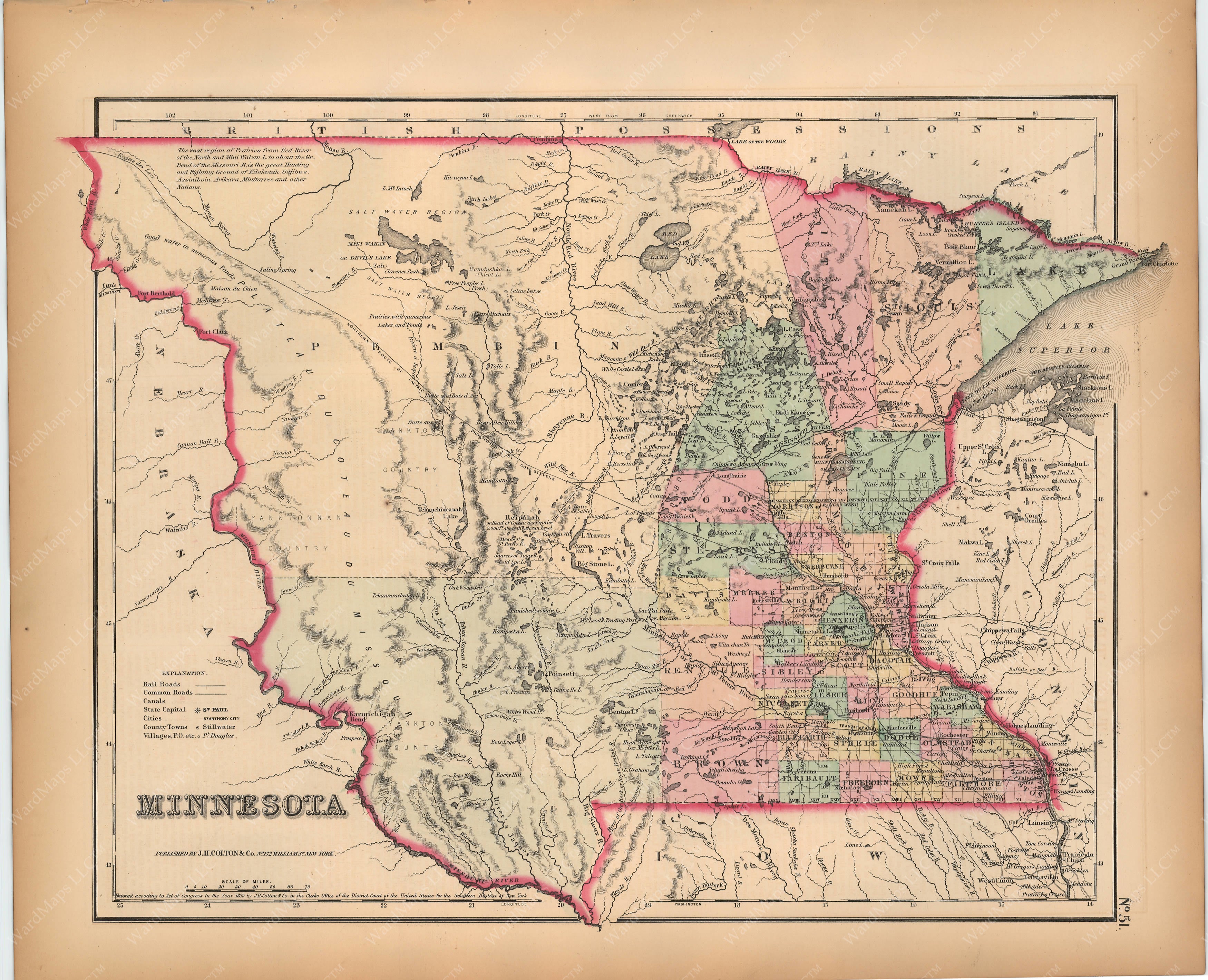 Minnesota 1857 WardMaps LLC