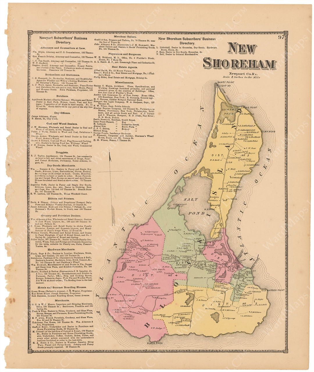 Block Island (New Shoreham), Rhode Island 1870