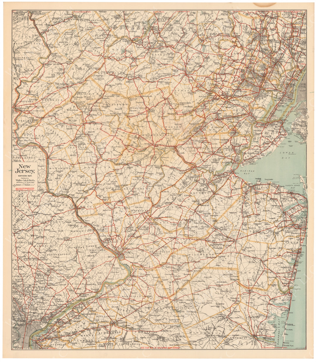 New Jersey (Northern Part) Circa 1910