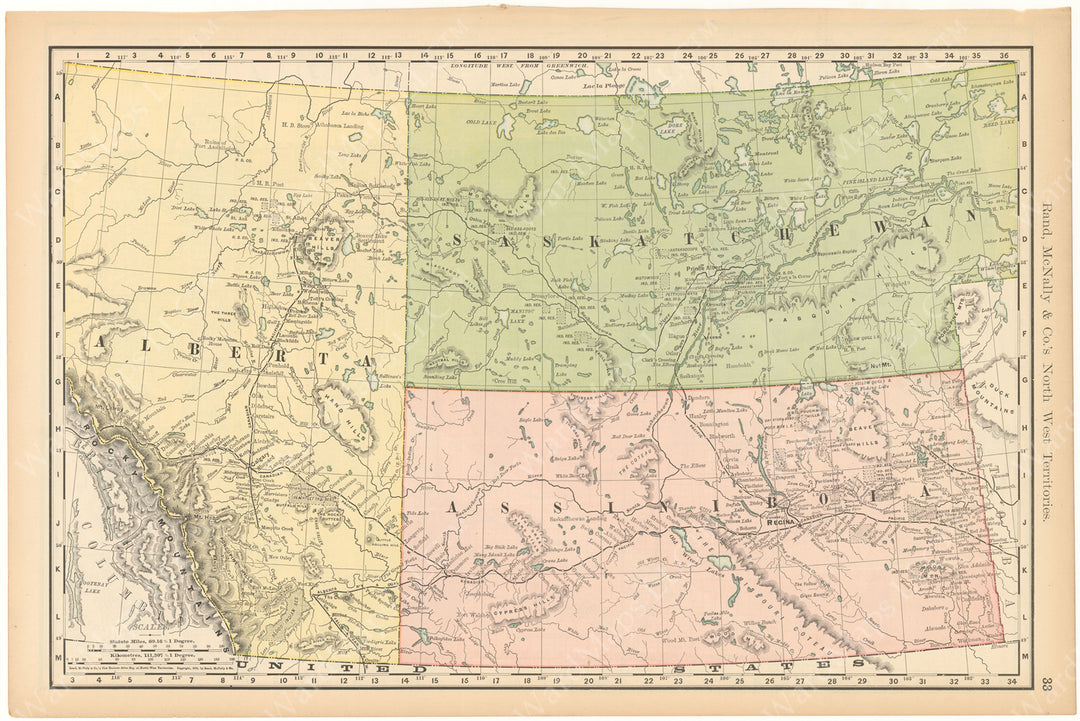 Alberta, Saskatchewan, and Assiniboia 1892