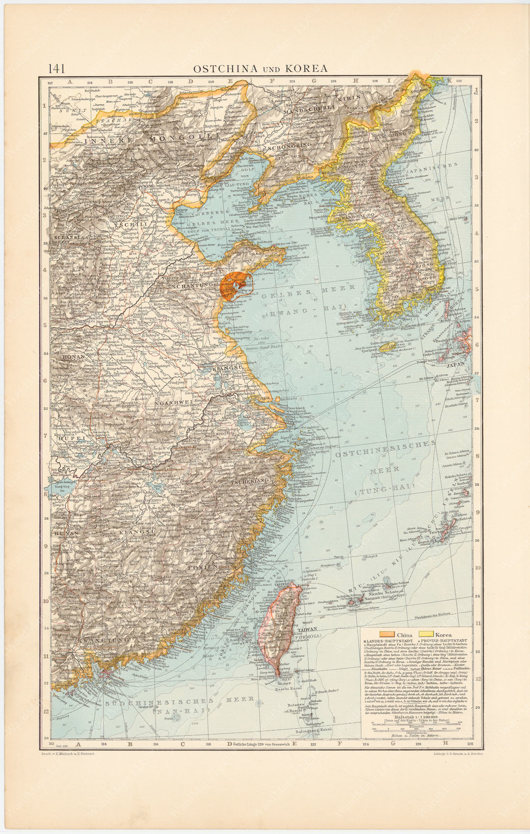 East China and Korea 1899