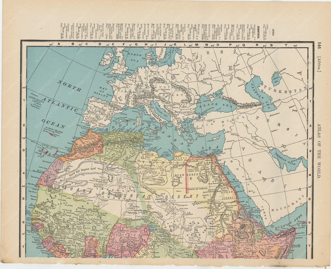 Africa (Northern Part) 1900