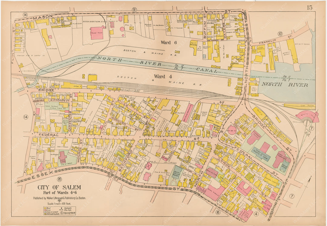 Salem, Massachusetts 1911 Plate 015