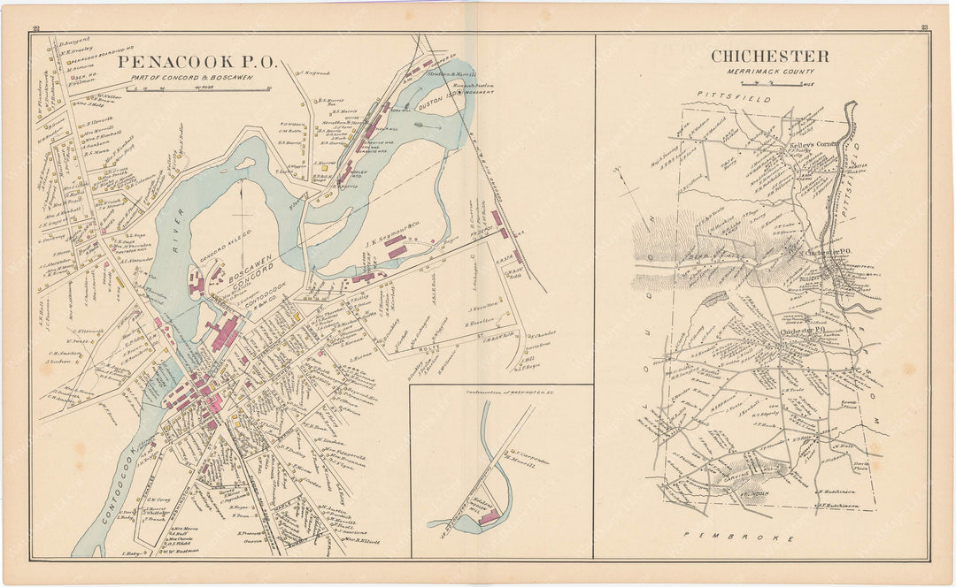 Chichester and Penacook, New Hampshire 1892