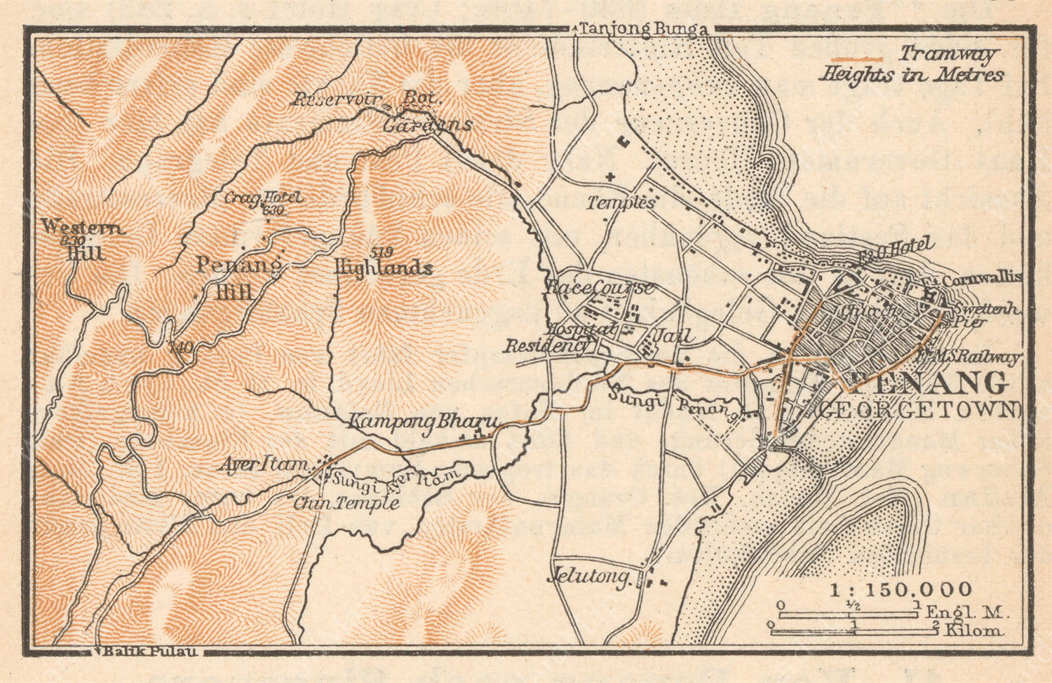 Penang, Malaysia 1914 – WardMaps LLC