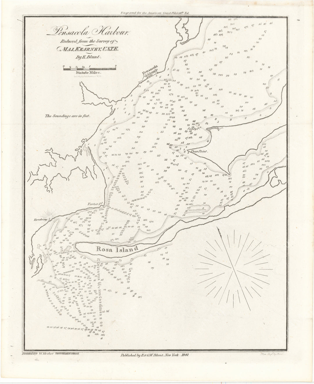 Pensacola Harbor, Florida 1841