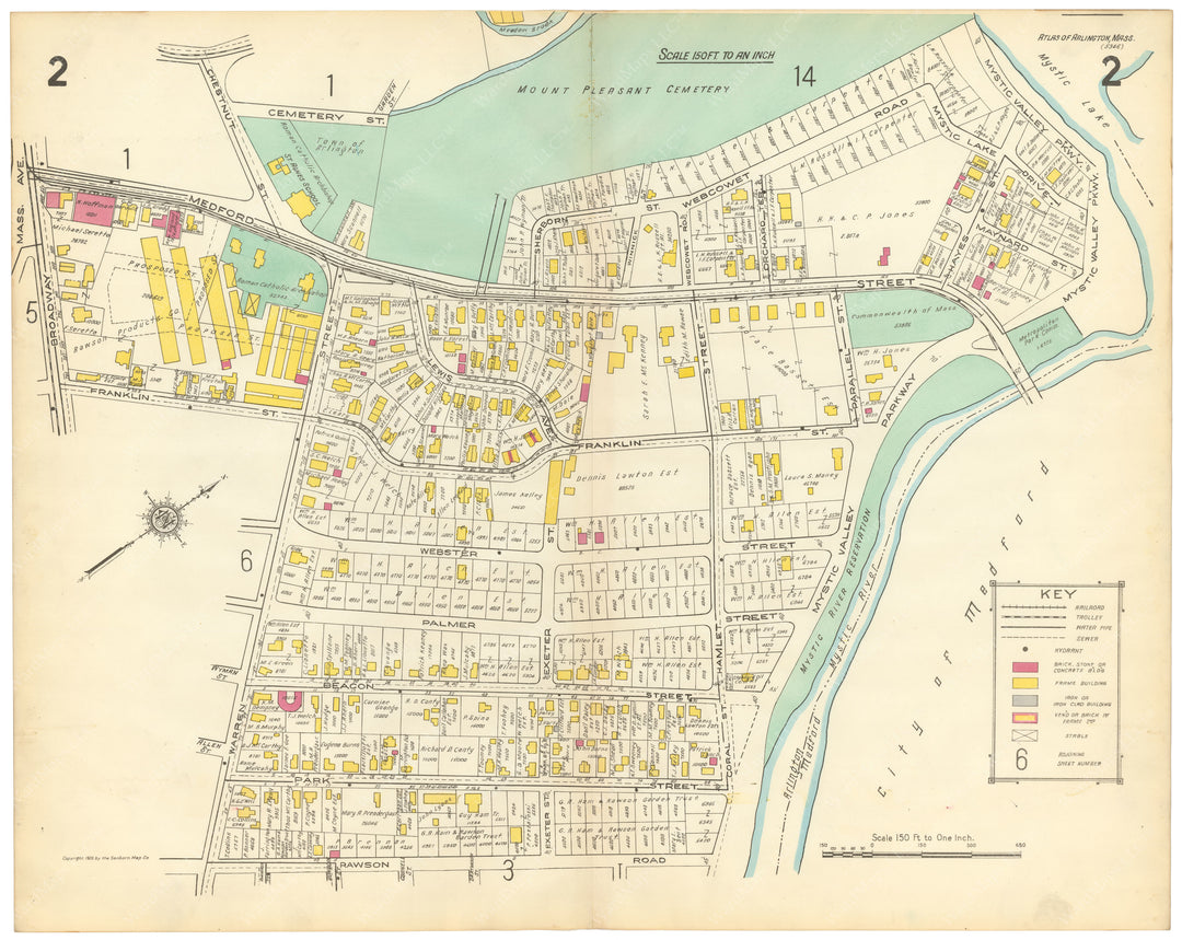 Arlington, Massachusetts 1923 Plate 002