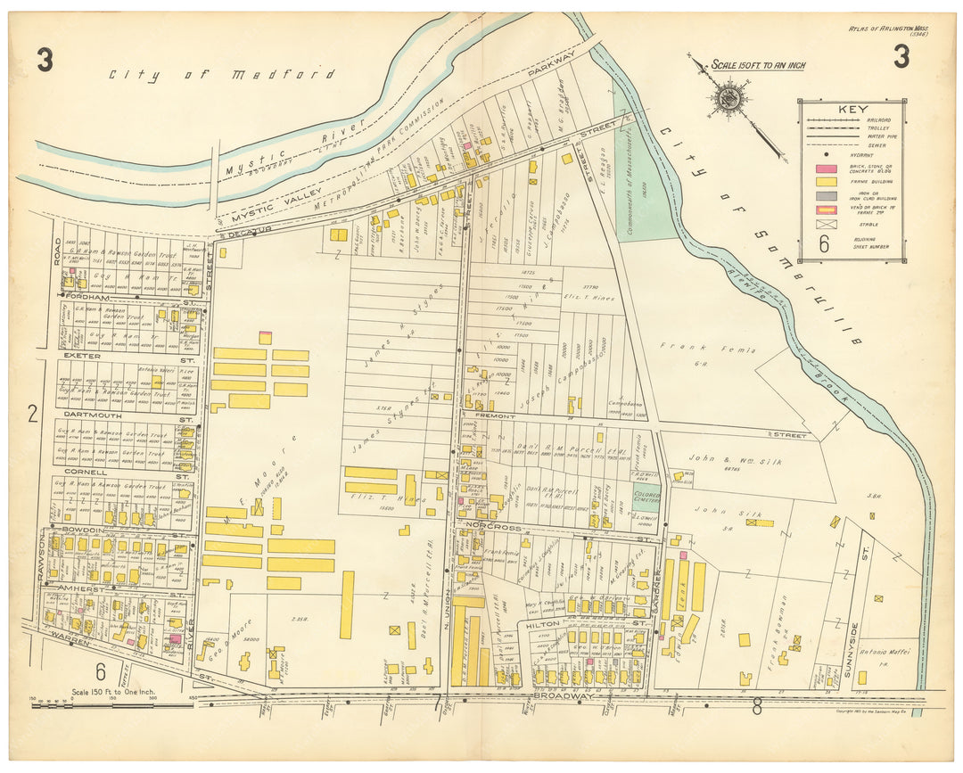 Arlington, Massachusetts 1923 Plate 003